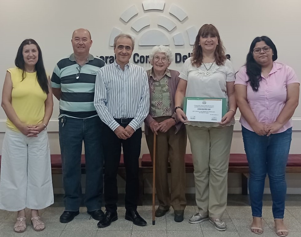 RECONOCIMIENTO A SONIA BEATRIZ GINI COMO DELEGADA DEL PRECOSQUÍN