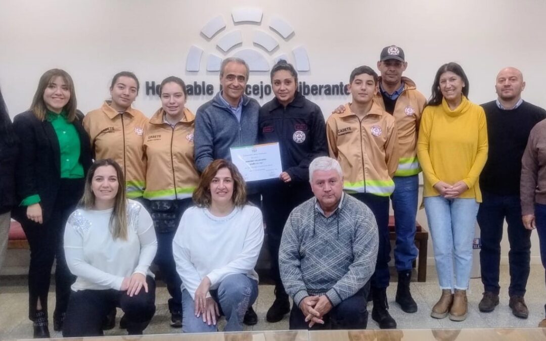 TRAS SU HABILITACIÓN, LOS BOMBEROS VOLUNTARIOS «DUEÑO DEL SOL» FUERON RECONOCIDOS POR EL CONCEJO