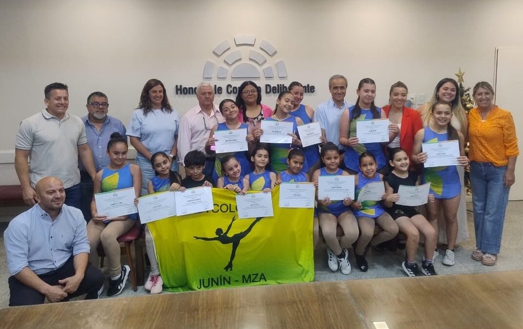 SE RECONOCIÓ A EQUIPO DE PATINAJE ARTÍSTICO DE JUNÍN