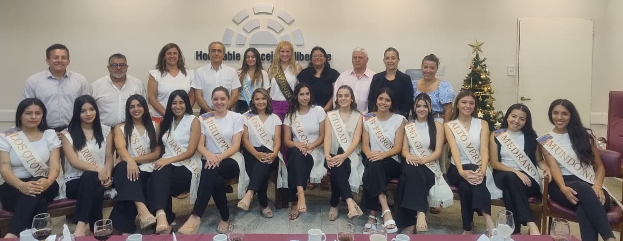 VISITARON EL CONCEJO LAS CANDIDATAS VENDIMIALES 2.026